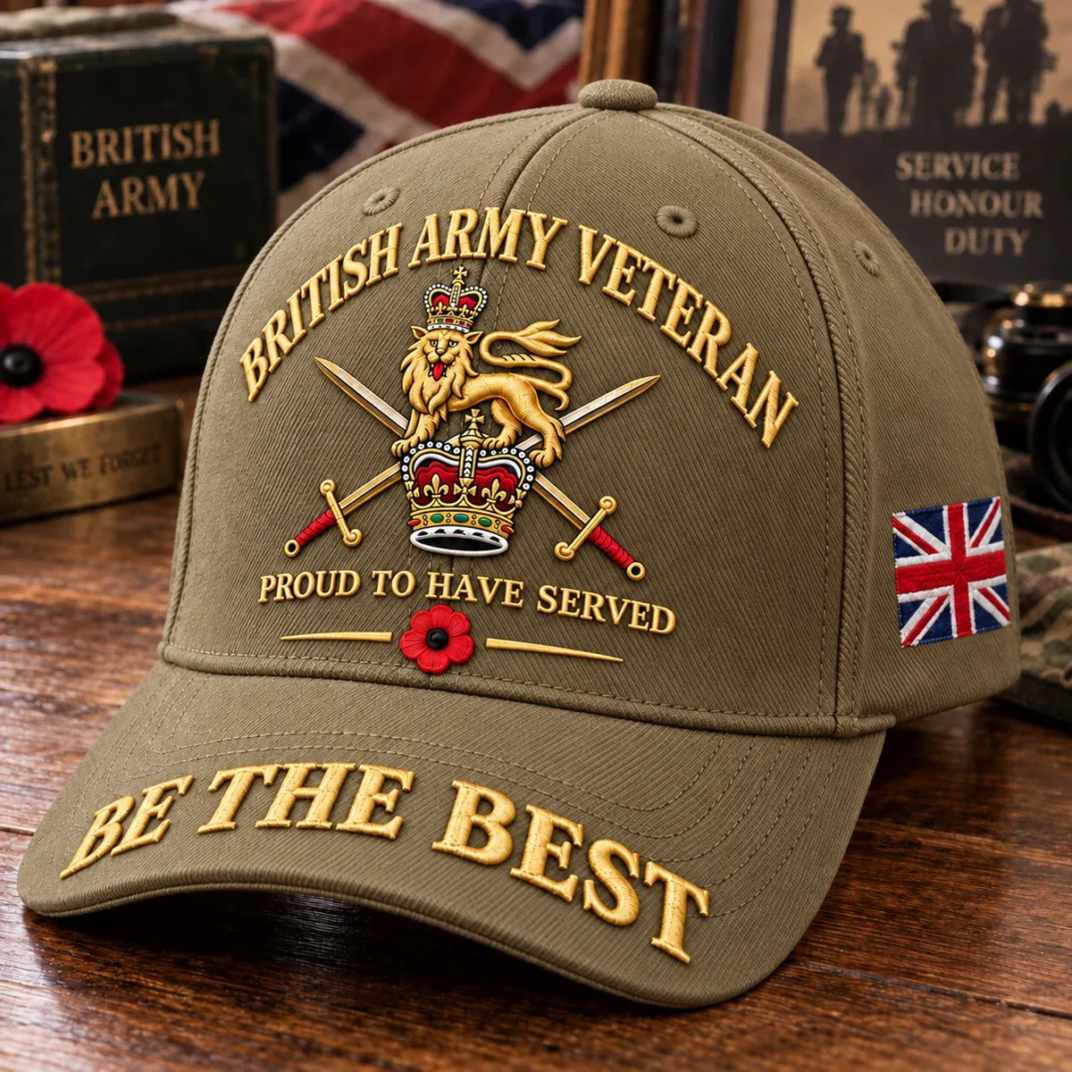 🎖️ British Army Veteran Cap – Proud to Have Served