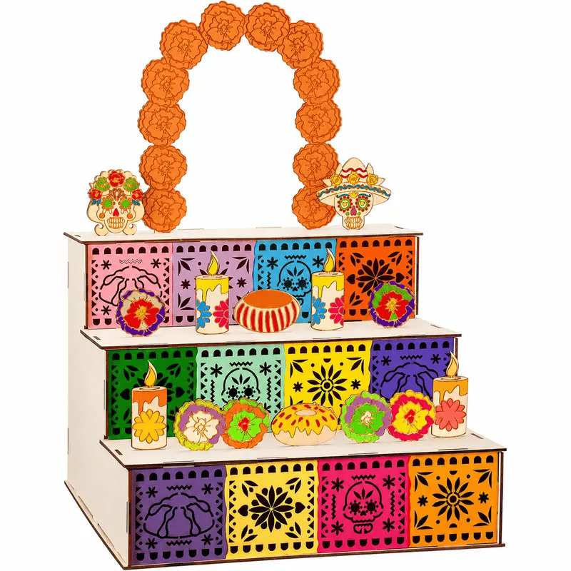 🎃Day of the Dead Wooden Altar Display Set
