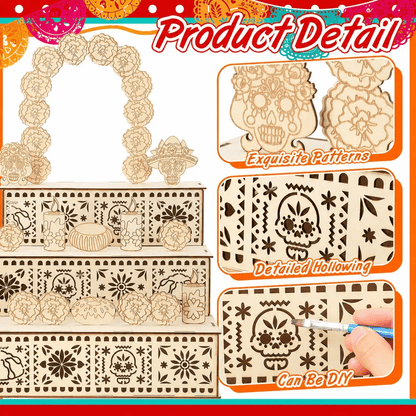 🎃Day of the Dead Wooden Altar Display Set