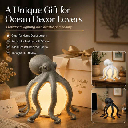 🎁🎉Only $29.99 This Week🌟🐙 Ocean Sculpture Octopus Ambient Table Lamp