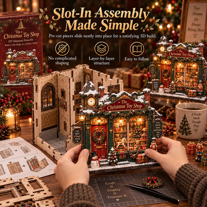 🎄 The Christmas Toy Shop™-DIY 3D Miniature House Kit