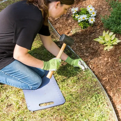 🌿 50% OFF NOW! 🏡 No-Dig Landscape Edging – 10M Roll, Weather-Resistant & 30 Spikes – Clean, Clear Lawn Borders 🛡️