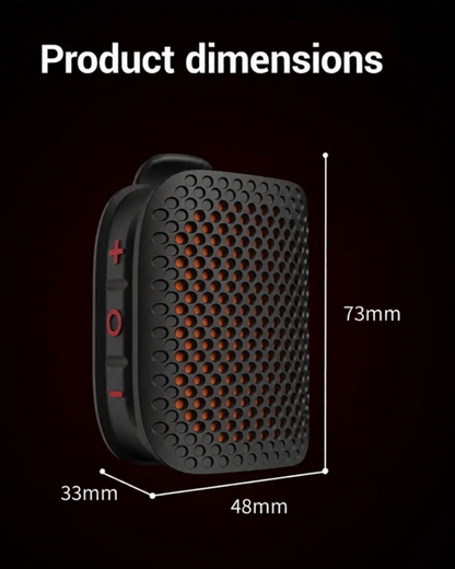 🔊 Portable Clip-On Bluetooth Speaker – Ultra-Light Wearable & IPX7 Waterproof