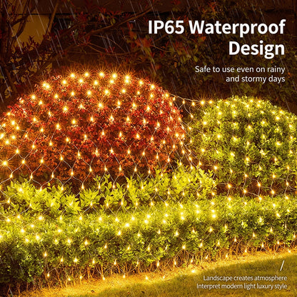 Outdoor Solar Power LED Net Lights – IP65 Waterproof Garden Lights for Magical Outdoor Décor