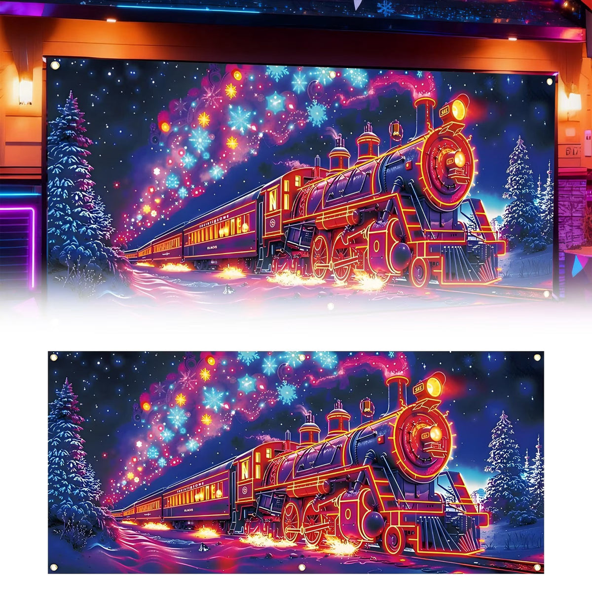 🎄Christmas Sale! Christmas Garage Door Cover Banner