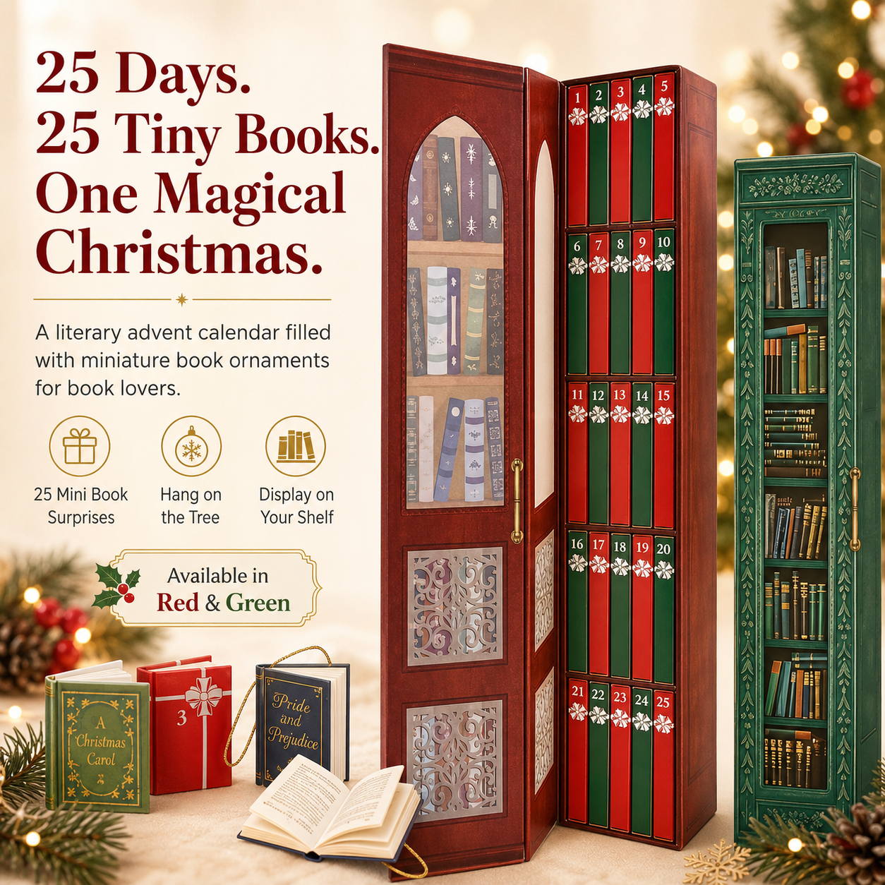 🎄 25-Day Mini Book Advent Calendar – A Book Lover's Christmas Countdown