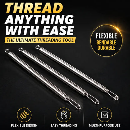🧵 Flexible Drawstring Threader Tool –5PCS Stainless Steel Cord Repair Set