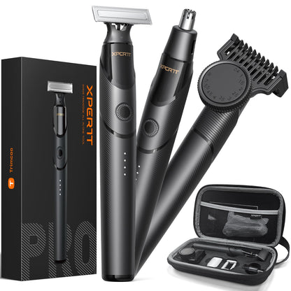 ✂️ All-In-One Men's Electric Razor and Beard Trimmer Kit with Precision Attachments
