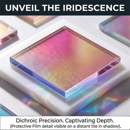 Holographic Acrylic Cubes – Dynamic Rainbow Light & Shadow