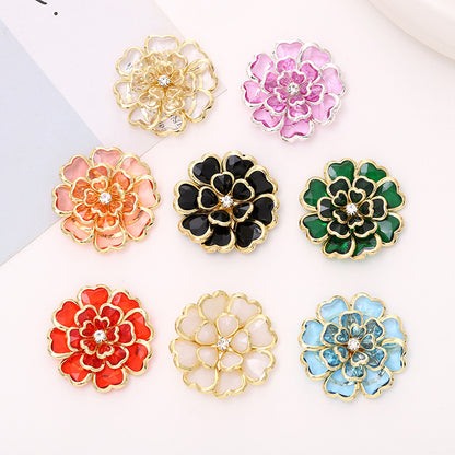 Elegant Camellia Flower Charm & Charm Embellishment