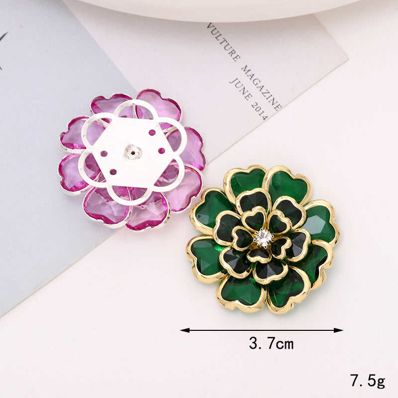 Elegant Camellia Flower Charm & Charm Embellishment