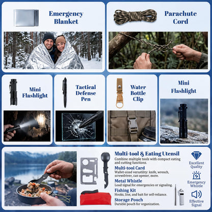 Survival Kit Advent Calendar 24 Days Christmas Countdown for Men Boys