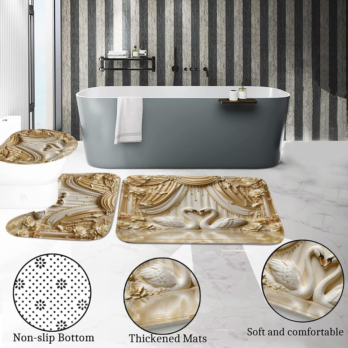 Swan Pearl Bathroom Set