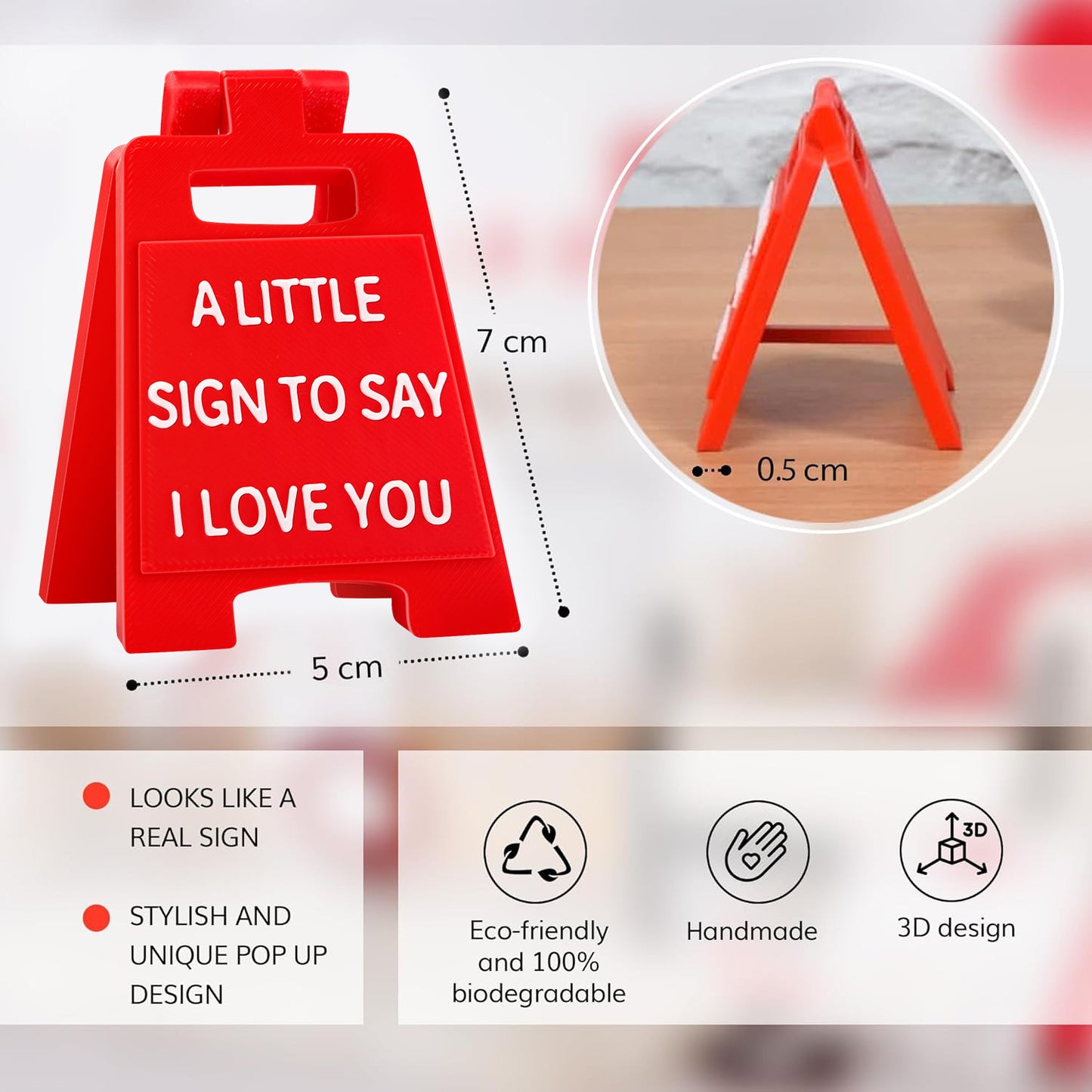 💖Valentine's Day Gifts💖Romantic MINI SIGN. A little sign to say I love you.