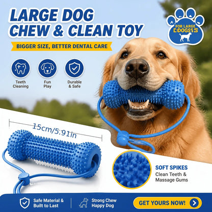 🐶 2-in-1 Dog Dental Chew Toy & Brushing Helper – Easier Daily Teeth Cleaning