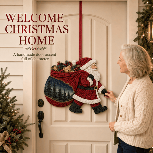 🔥Limited Time 50% OFF - 🧵 Christmas Fabric Art Door Hanging Craft Kit
