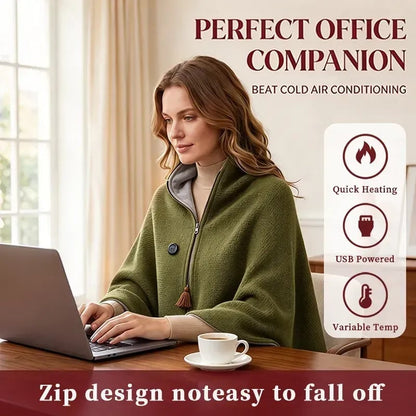❄️ LAST CHANCE 50% OFF Heated Wearable Blanket – Stay Warm at Your Desk Without Bulky Layers 🔥