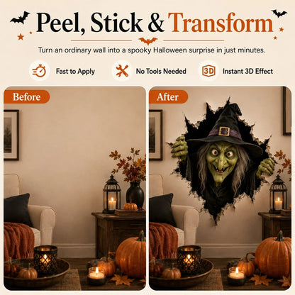🔥Last Day 50% OFF-Halloween Break-In 3D Wall Decals