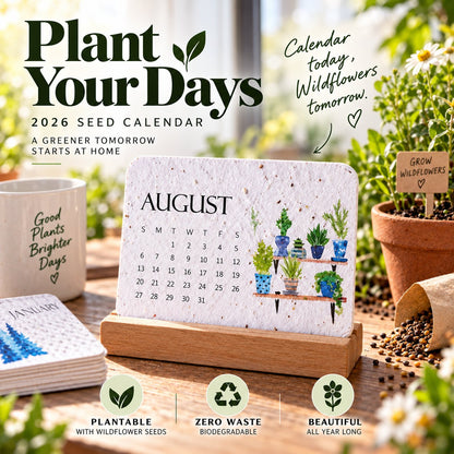 ✨🏆Early Holiday Sale 49% OFF🌱Eco-Friendly Plantable “Timeless” Seed Calendar 2027