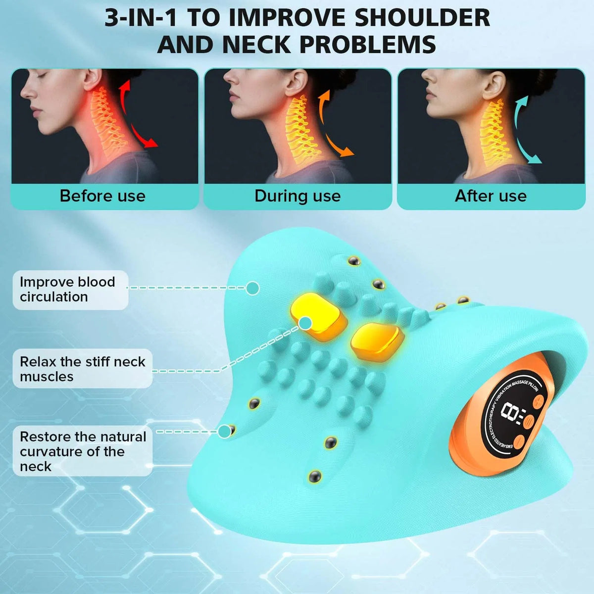 The Modern Ergonomic Neck & Shoulder Stretcher – Feel Refreshed in 10 Minutes a Day