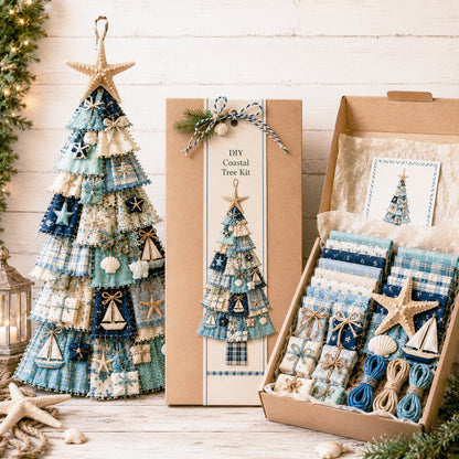⏳ Last Day 49% OFF – 🎄Beginner-Friendly DIY Oversized Patchwork Christmas Tree Door Hanging Kit  💕