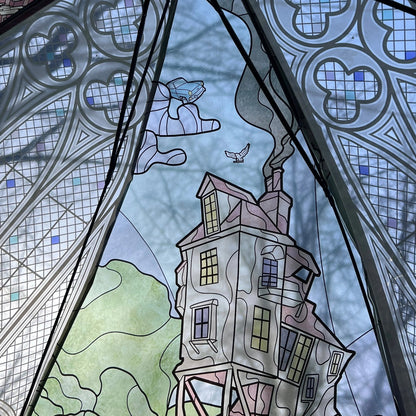 ☂️ Wizard-Inspired Stained-Glass Canopy Umbrella