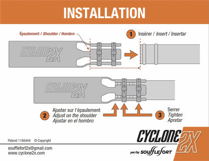 🍂 Leaf Blower Airflow Booster Attachment – High-Volume Wide-Area Blower Nozzle with Reinforced Straps, Lightweight Yard Cleanup Accessory for 2–4 Inch Round Blower Tubes, Leaves, Lawn & Driveway 💨