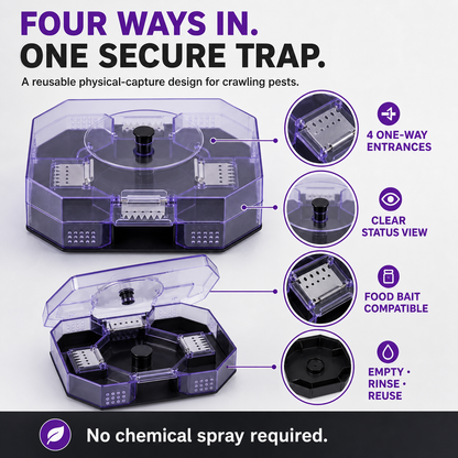 Reusable No-Spray Roach Trap – Chemical-Free