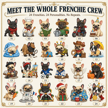 💯 🐶 24-Day French Bulldog Christmas Advent Calendar | 24 Unique Collectible Frenchie Characters with Different Outfits, Personalities & Daily Holiday Surprises 🎄✨