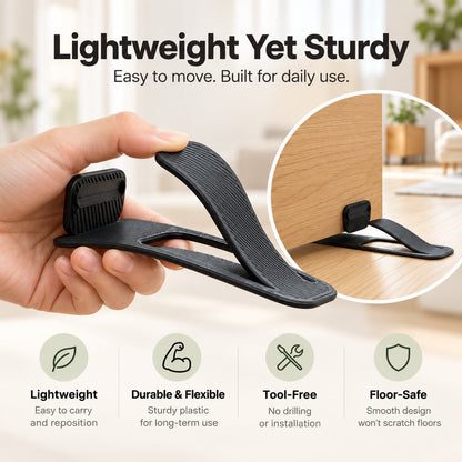 Slide. Grip. Protect: The Flexible Door Stopper 🪶✨