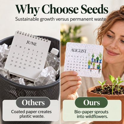 ✨🏆Early Holiday Sale 49% OFF🌱Eco-Friendly Plantable “Timeless” Seed Calendar 2027