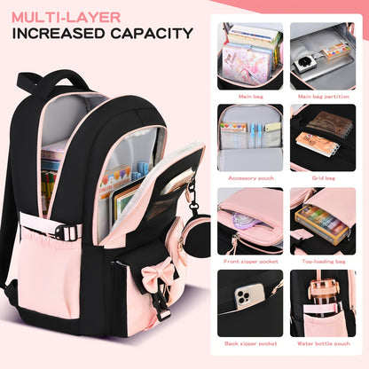 The Cute & Spacious Backpack Set Every Girl Wants — Carry Everything In Style Without The Bulk 🎀