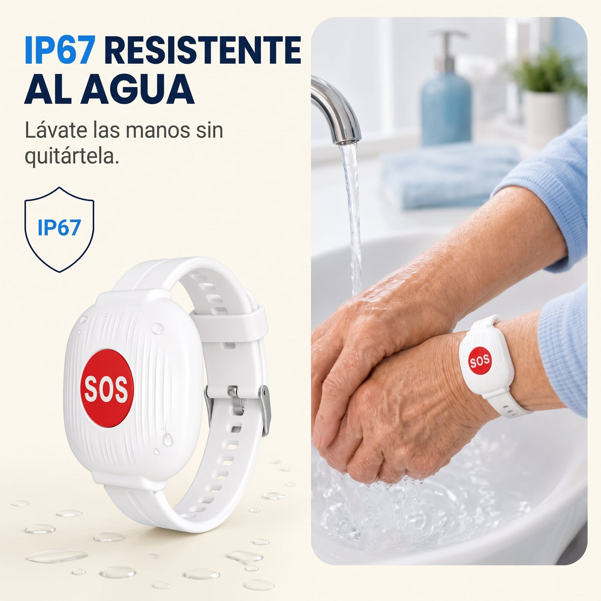 🚨⌚ Pulsera SOS WiFi para Mayores – Aviso Instantáneo a la Familia 📲💙 Un botón. Un aviso. Más tranquilidad para todos.