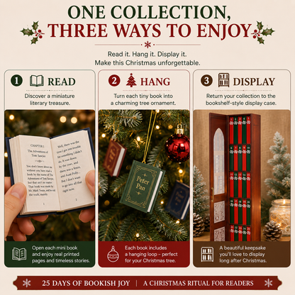 🎄 25-Day Mini Book Advent Calendar – A Book Lover's Christmas Countdown