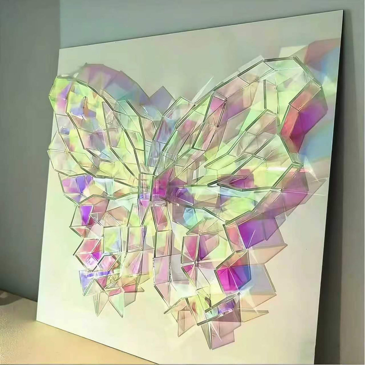 Holographic Acrylic Cubes – Dynamic Rainbow Light & Shadow