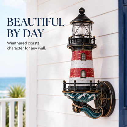🌊🌊Vintage Coastal Lighthouse Wall Light