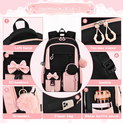 The Cute & Spacious Backpack Set Every Girl Wants — Carry Everything In Style Without The Bulk 🎀