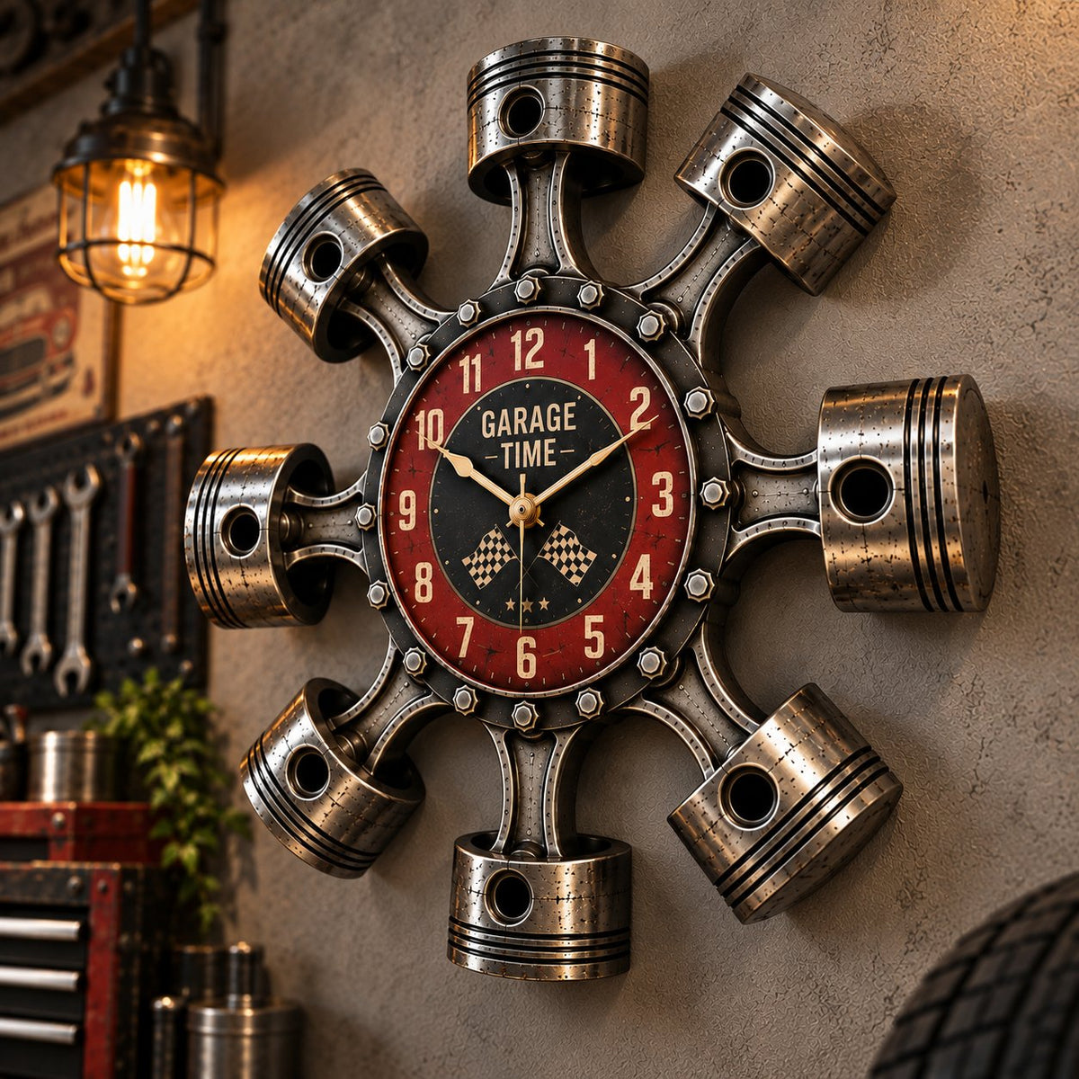 Piston Garage Wall Clock(Piston Garage Wall Clock(Free Shipping✈️)