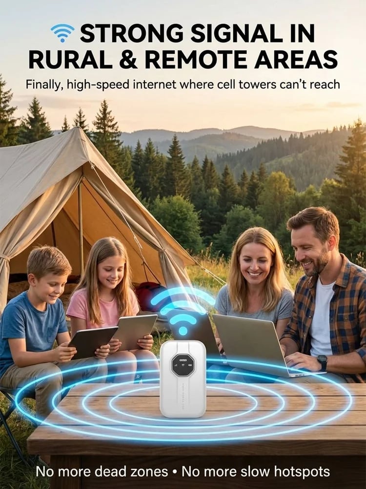 🎁This Week's Special Price $37.99-- [Power on and use] All-network portable wifi