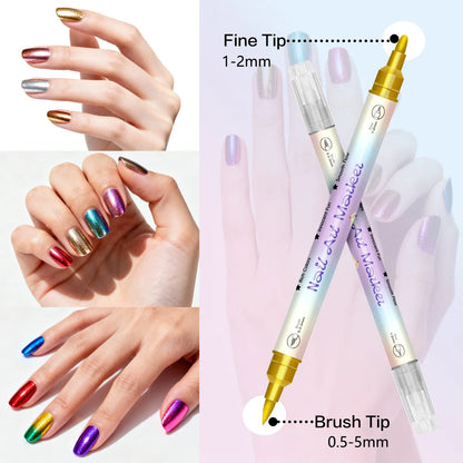 12/24 Colors Nail Art Pens – DIY 3D Markers for Drawing, Dotting & Manicure