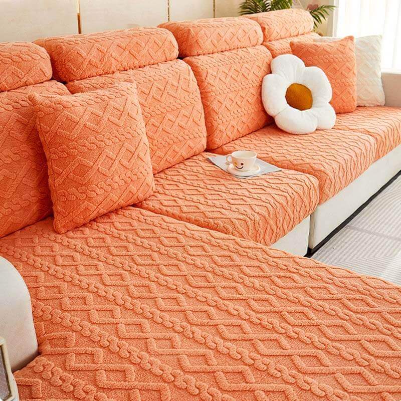Warm Orange sofa cover