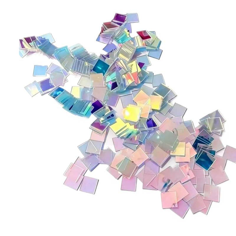 Holographic Acrylic Cubes – Dynamic Rainbow Light & Shadow