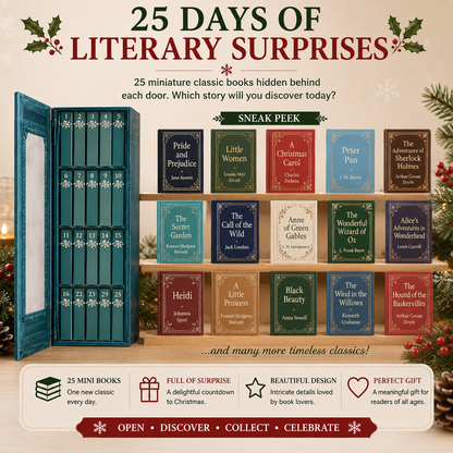 🎄 25-Day Mini Book Advent Calendar – A Book Lover's Christmas Countdown