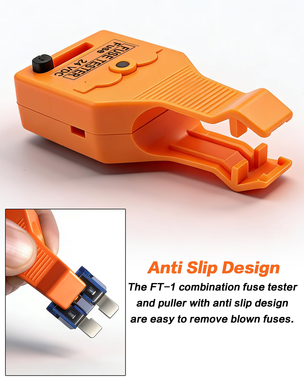 DC 24 V Automotive ATO/ATC ATM Blade and Glass Tube Fuse Tester Puller for Mini/Standard Blade Fuse