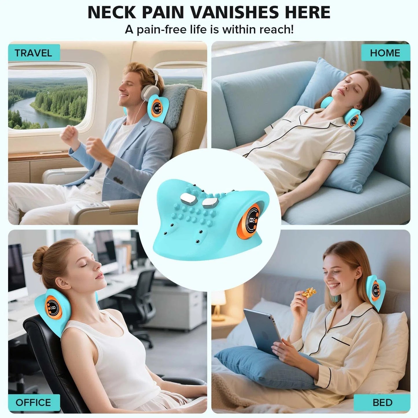The Modern Ergonomic Neck & Shoulder Stretcher – Feel Refreshed in 10 Minutes a Day