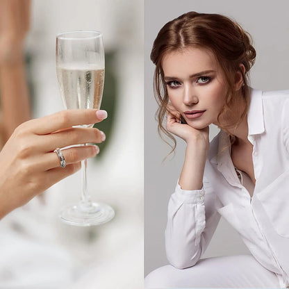 💍Rotating Crystal Ring, Relieves Anxiety, Symbolizes Vows & Luck, Waterproof & Fade-Resistant