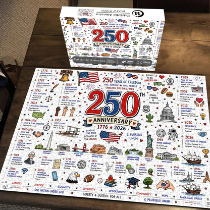 🧩 Patriotic America 250th Anniversary Jigsaw Puzzle – 1000 Pieces