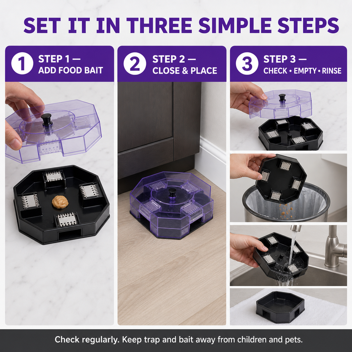 Reusable No-Spray Roach Trap – Chemical-Free