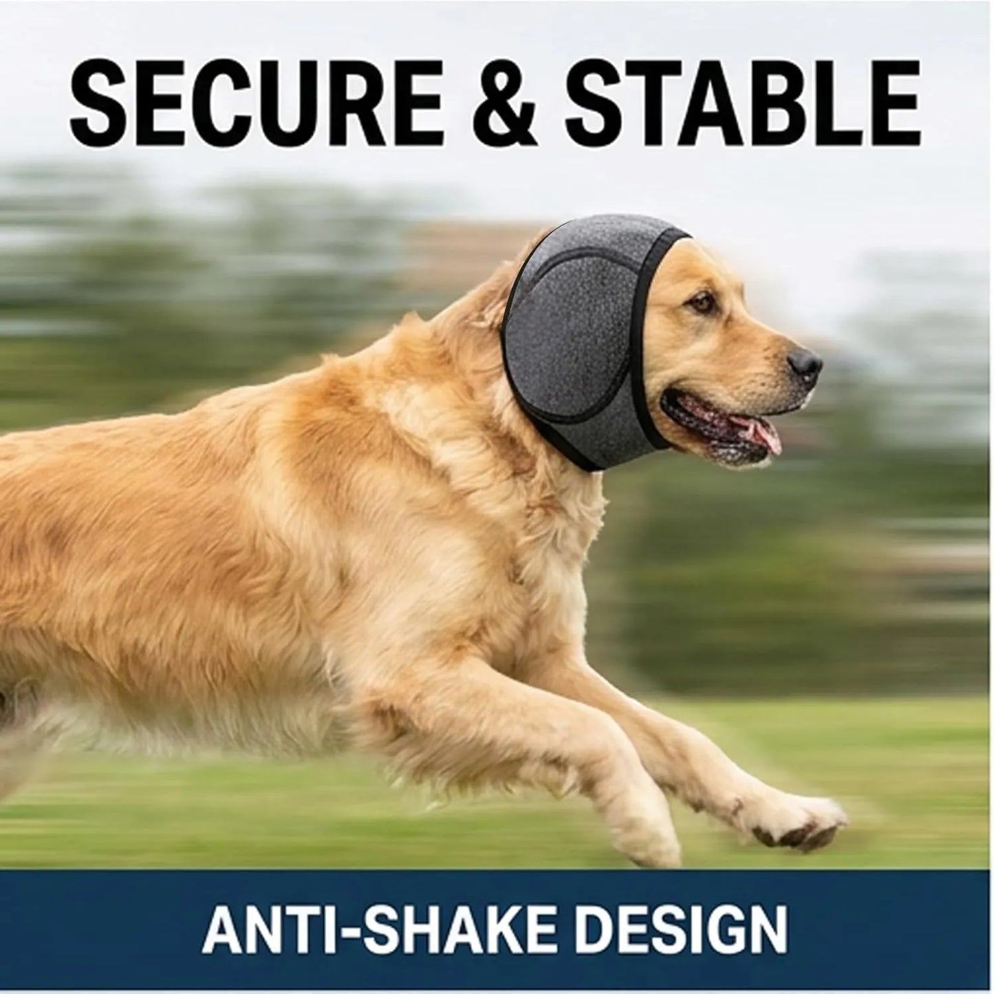 Calming Dog Ear Wrap | Noise-Reducing Ear Protection for Grooming, Bathing & Fireworks