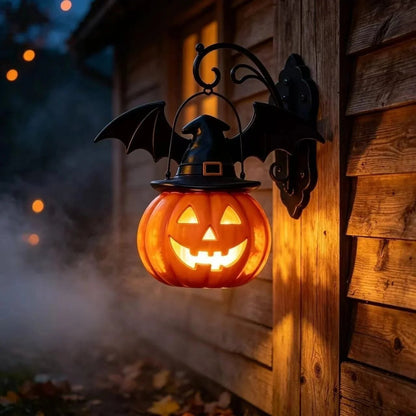 🎉🎃Halloween Early Bird Special Sale 50% OFF🎃 Bat Hat Pumpkin Wall Lamp 🦇